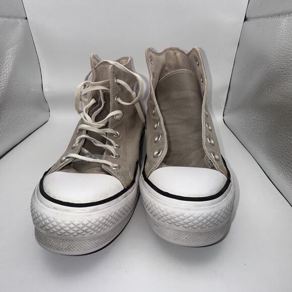 Size 10 - Women’s CONVERSE ALL STAR CT AS LIFT PLATFORM WOMEN'S A06139F Beige - Picture 2 of 10